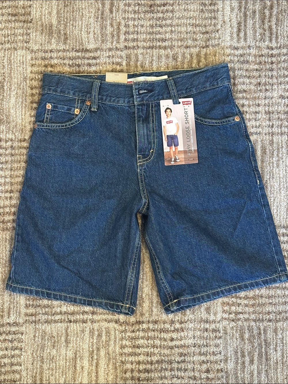 Levi's Dark Blue Classic Denim Shorts